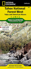 Load image into Gallery viewer, National Geographic Trails Illustrated CA Tahoe National Forest West Map TI00000804
