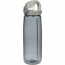 Load image into Gallery viewer, Nalgene On The Fly 24oz Water Bottle Clear Gray w/Gray OTF Cap - BPA Free