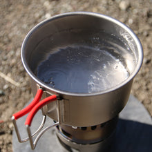 Load image into Gallery viewer, EverTitanium Single Wall 570ml Cup w/Folding Handles 570FD