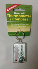 Load image into Gallery viewer, Coghlan's Thermometer / Compass / Windchill Chart Zipper Pull Coghlans 9714
