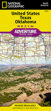 Load image into Gallery viewer, National Geographic Adventure Map US Texas TX & Oklahoma OK AD00003123