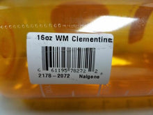 Load image into Gallery viewer, Nalgene Wide Mouth 16oz Loop Top Water Bottle Clementine w/Orange Lid BPA Free