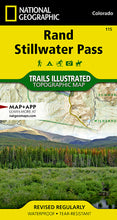 Load image into Gallery viewer, National Geographic Trails Illustrated Colorado Rand / Stillwater Pass Map TI00000115