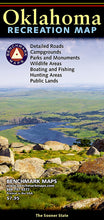 Load image into Gallery viewer, National Geographic Benchmark Maps Oklahoma OK Road & Recreation Map BE0BENOKRM