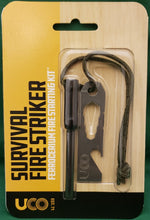 Load image into Gallery viewer, UCO Survival Fire Striker Ferro Rod Multi-Tool Black w/Lanyard MT-FS-SVKIT