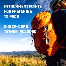 Load image into Gallery viewer, UCO Titanium Utility Spork Fork-Spoon-Knife Combo Utensil w/Tether F-SP-TI