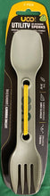 Load image into Gallery viewer, UCO Utility Spork Fork-Spoon-Knife Combo 7'' Utensil 2-Pack Camp Green / Charcoal