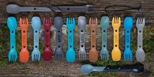 Load image into Gallery viewer, UCO Utility Spork Fork-Spoon-Knife Combo 7'' Utensil Ember Orange F-SP-UT-BULK