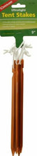 Load image into Gallery viewer, Coghlan's Aluminum Ultralight 9" Tent Stakes / Pegs w/Pull Cords 4-Pack Coghlans