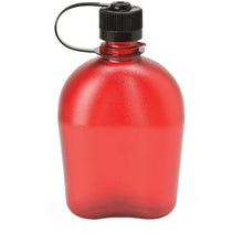 Load image into Gallery viewer, Nalgene Sustain Oasis Narrow Mouth 32 oz Red Canteen Water Bottle w/Black Cap