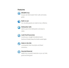 Load image into Gallery viewer, Nalgene Sustain 64oz Growler Bottle Clear w/White Lid BPA Free Leakproof Tritan