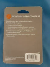 Load image into Gallery viewer, Ultimate Survival UST Pathfinder GLO Compass Glow in the Dark w/Carabiner Clip