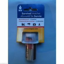 Load image into Gallery viewer, UCO Survival Stormproof Match Kit Clear Matchbox w/15 Waterproof Matches & Case