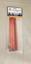 Load image into Gallery viewer, Liberty Mountain Red Anodized Aluminum 9" Y Tent Pegs / Stakes 6-Pack