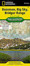 Load image into Gallery viewer, National Geographic Trails Illustrated MT Bozeman Big Sky Bridger Range Map TI00000723