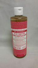 Load image into Gallery viewer, Dr Bronner's / Bronners 18-In-1 Hemp Rose Scent Pure-Castile Soap 16 oz Organic