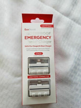 Load image into Gallery viewer, ECOXGEAR EcoBoost Lightning Apple iPhone Phone Charger w/10-Year Battery 2-Pack