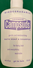 Load image into Gallery viewer, Sierra Dawn Campsuds Camp Soap 4oz Biodegradable Bath / Shampoo Lavender