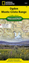 Load image into Gallery viewer, National Geographic Trails Illustrated Utah Ogden Monte Cristo Range Map TI00000700