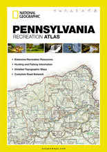 Load image into Gallery viewer, National Geographic Pennsylvania Recreation Atlas Road Map Topo Maps ST01020731