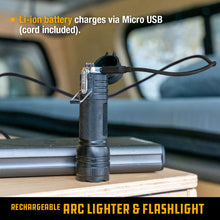 Load image into Gallery viewer, UCO Rechargeable Arc Lighter & LED Flashlight MT-TORCH-ARC
