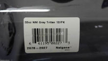 Load image into Gallery viewer, Nalgene Narrow Mouth 32oz BPA Free Tritan Water Bottle Clear Gray w/Black Lid