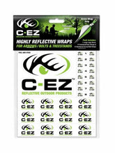 Load image into Gallery viewer, C-EZ Highly Reflective Numbered Wraps 1-Window 12-Arrow 9-Treestand Black/Green