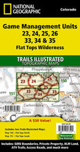 Load image into Gallery viewer, National Geographic CO Flat Tops Wilderness GMU Map Pack Bundle TI1021179B