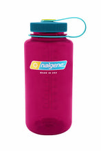 Load image into Gallery viewer, Nalgene Wide Mouth 32oz Bottle Eggplant Purple with Aqua Cap