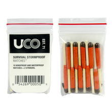 Load image into Gallery viewer, UCO Survival Stormproof 10 Matches w/Zip Bag & Striker