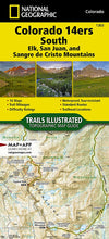 Load image into Gallery viewer, National Geographic TI Colorado 14ers South Topographic Map Guide TI00001303
