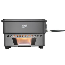 Load image into Gallery viewer, Esbit Solid Fuel Stove Cookset Windscreen w/1100ml Pot, Handles & Lid E-CS1100HA