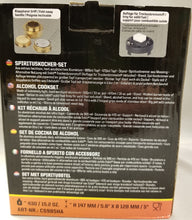 Load image into Gallery viewer, Esbit Alcohol Burner & Trekking Cookset Stove 985ml Pot w/Fry Pan Lid E-CS985HA