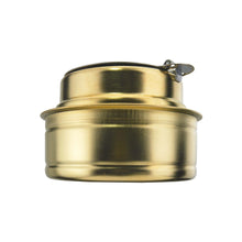 Load image into Gallery viewer, Esbit Brass Alcohol Burner Backpacking Stove w/Lid & Flame Regulator E-AB300BR