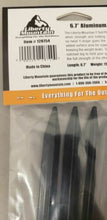 Load image into Gallery viewer, Liberty Mountain Black Anodized Aluminum 6.7" Y Tent Pegs / Stakes 6-Pack