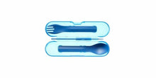 Load image into Gallery viewer, Humangear GoBites Trio Spoon/Fork/Knife/Pick w/Case Combo Utensil Blue--BPA-Free