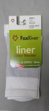 Load image into Gallery viewer, Fox River 4101 X-Static Silver Socks Ultra-Lightweight Crew Liner Sock White S