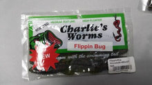 Load image into Gallery viewer, Charlie's Worms 4.5" Flippin' Bug Swimming Worm Lure Watermelon Red Black 6-Pack