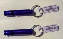 Load image into Gallery viewer, Liberty Mountain Large Aluminum Whistle Blue 1-Pack Emergency/Signal/Survival