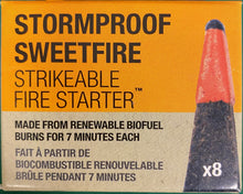 Load image into Gallery viewer, UCO Stormproof Sweetfire Firestarter 8-Pack MT-SM-SF8P