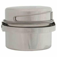 Load image into Gallery viewer, Olicamp AK 1 Qt Stainless Steel Mess Kit Cookset w/Pot--Fry Pan Lid--Stuff Sack