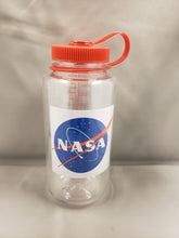 Load image into Gallery viewer, Nalgene Wide Mouth 32oz Bottle NASA Globe Logo with Red Cap
