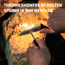 Load image into Gallery viewer, Morakniv Companion Spark Knife w/Sheath Black Retail M-13567