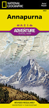 Load image into Gallery viewer, National Geographic Adventure Map Annapurna AD00003003