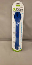Load image into Gallery viewer, Humangear GoBites Duo Spoon/Fork Combo Utensil Blue - Sturdy BPA-Free Nylon