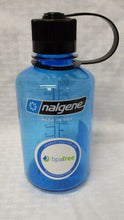 Load image into Gallery viewer, Nalgene Narrow Mouth 16oz BPA Free Tritan Water Bottle Slate Blue w/Black Lid