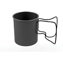 Load image into Gallery viewer, Olicamp Space Saver Mug HA Aluminum Travel Cup 24 fl oz w/Black Folding Handles