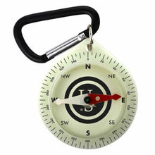 Load image into Gallery viewer, Ultimate Survival UST Pathfinder GLO Compass Glow in the Dark w/Carabiner Clip