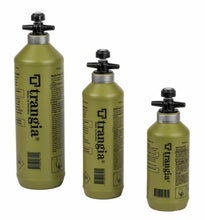 Load image into Gallery viewer, Trangia 1.0 L Green HDPE Fuel Bottle w/Safety Valve for Filling Alcohol Stoves
