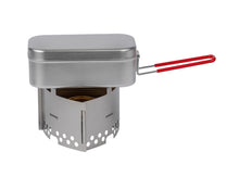 Load image into Gallery viewer, Trangia Ultralight Aluminum Mess Tin Small w/Red Handle - 6.5"L x 3.5"W x 2.6"T